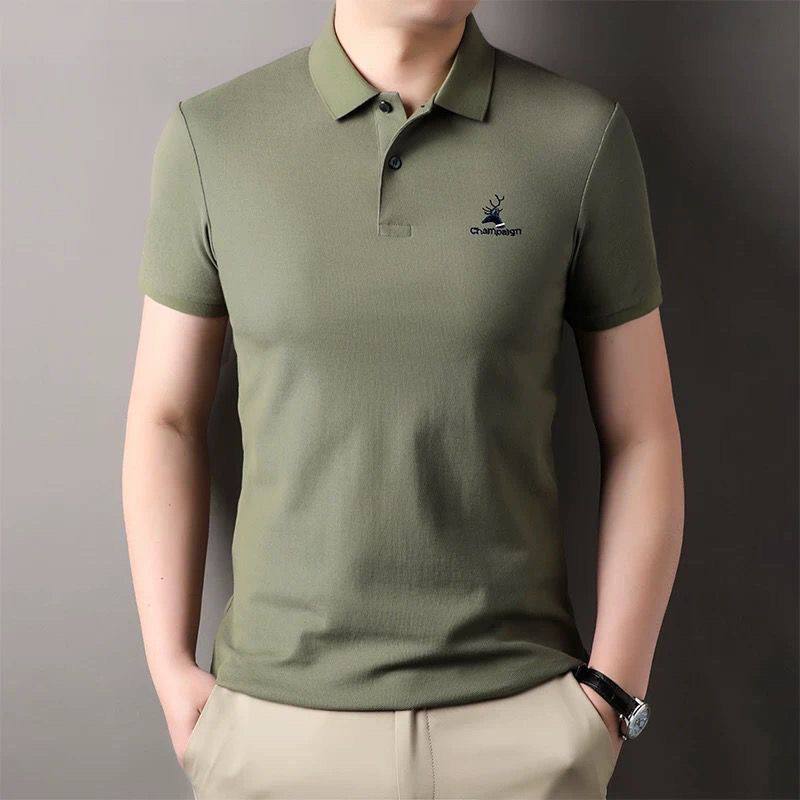 Trixtees Steel Blue Branded Polo T-Shirt | Premium Cotton Blend | Regular Fit