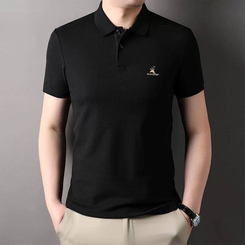 Trixtees Steel Blue Branded Polo T-Shirt | Premium Cotton Blend | Regular Fit