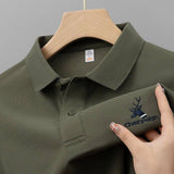 Trixtees Steel Blue Branded Polo T-Shirt | Premium Cotton Blend | Regular Fit