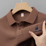 Trixtees Steel Blue Branded Polo T-Shirt | Premium Cotton Blend | Regular Fit