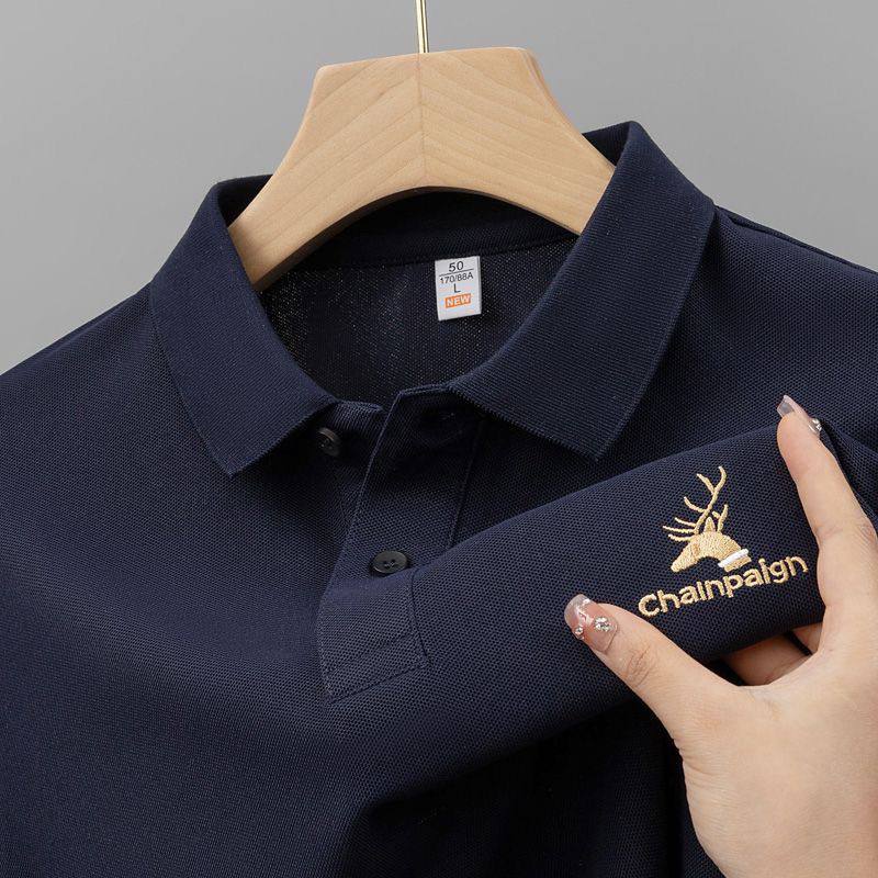 Trixtees Steel Blue Branded Polo T-Shirt | Premium Cotton Blend | Regular Fit