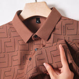 Trixtees Geometric Pattern Polo T-Shirt | Premium Cotton Blend | Regular Fit