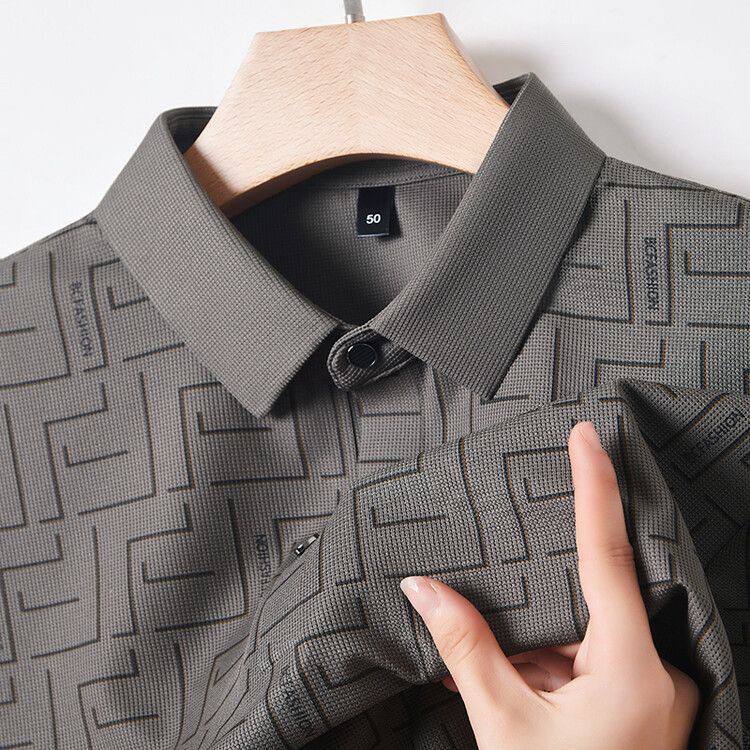 Trixtees Geometric Pattern Polo T-Shirt | Premium Cotton Blend | Regular Fit