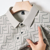 Trixtees Geometric Pattern Polo T-Shirt | Premium Cotton Blend | Regular Fit