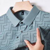Trixtees Geometric Pattern Polo T-Shirt | Premium Cotton Blend | Regular Fit