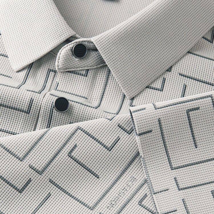 Trixtees Geometric Pattern Polo T-Shirt | Premium Cotton Blend | Regular Fit