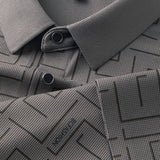Trixtees Geometric Pattern Polo T-Shirt | Premium Cotton Blend | Regular Fit