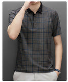 Trixtees Monochrome Branded Plaid Polo T-Shirt | Premium Cotton Blend | Regular Fit
